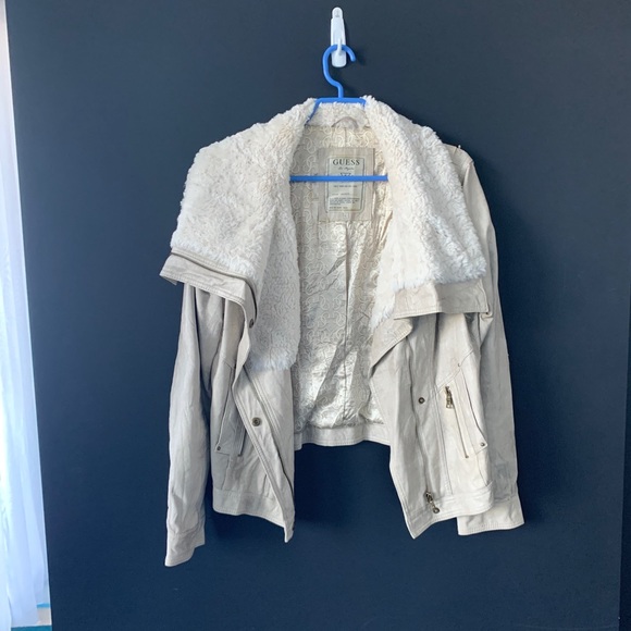 GUESS faux fur/leather jacket - Picture 2 of 3